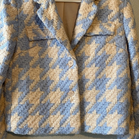 EXPRESS HOUNDSTOOTH BLAZER JACKET! - Picture 4 of 6